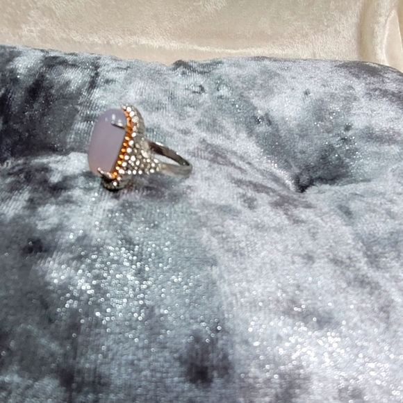 Luxury Taro Crystal Rose Ring - Picture 2 of 9